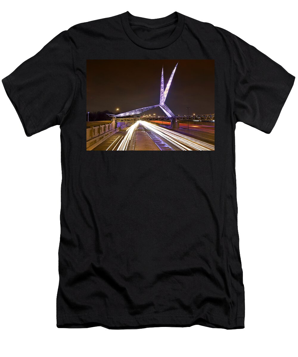 Skydance T-Shirt featuring the photograph Skydance 3 by Ricky Barnard