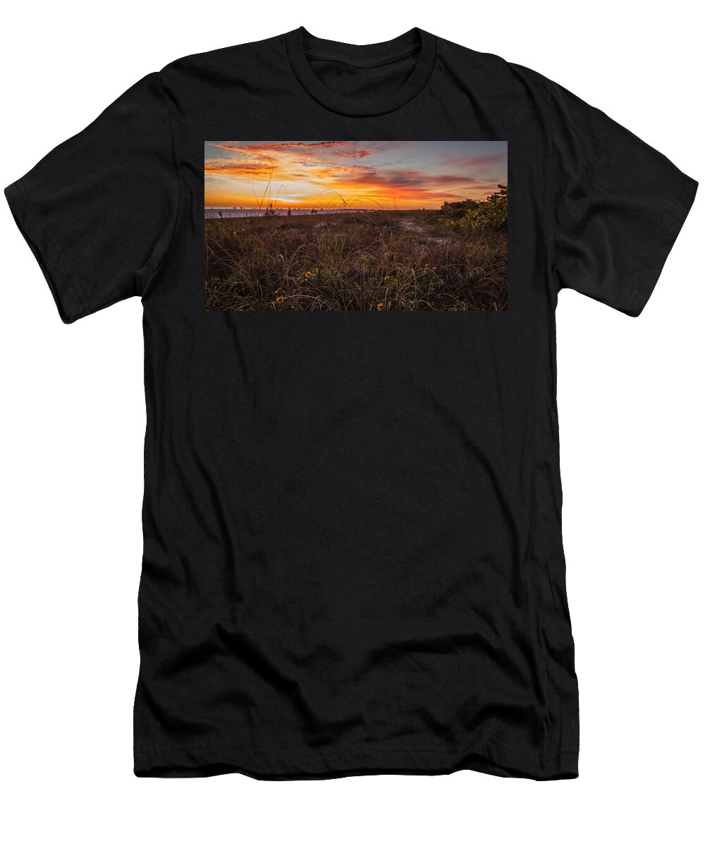 Florida T-Shirt featuring the photograph Sunset #1 by Jane Luxton