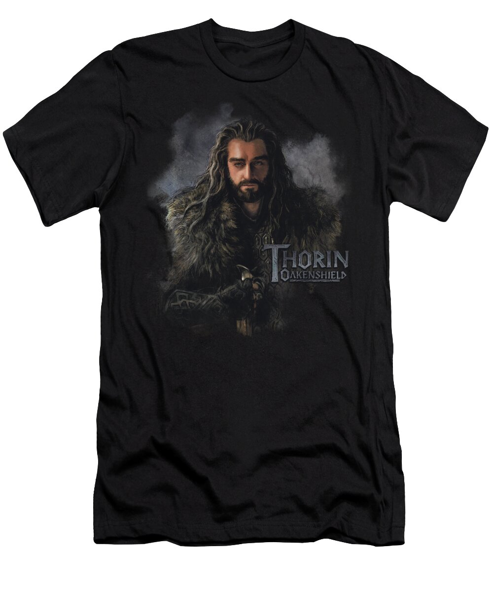  T-Shirt featuring the digital art The Hobbit - Thorin Oakenshield by Brand A