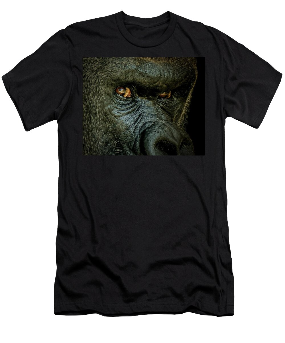 Animals T-Shirt featuring the photograph The Look #1 by Ernest Echols