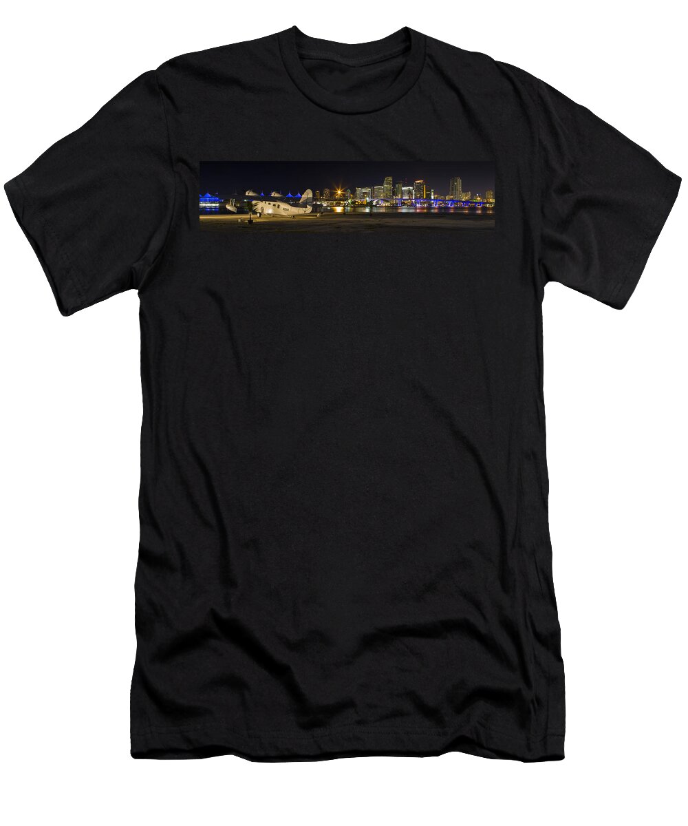 Architecture T-Shirt featuring the photograph Miami Downtown Skyline by Raul Rodriguez