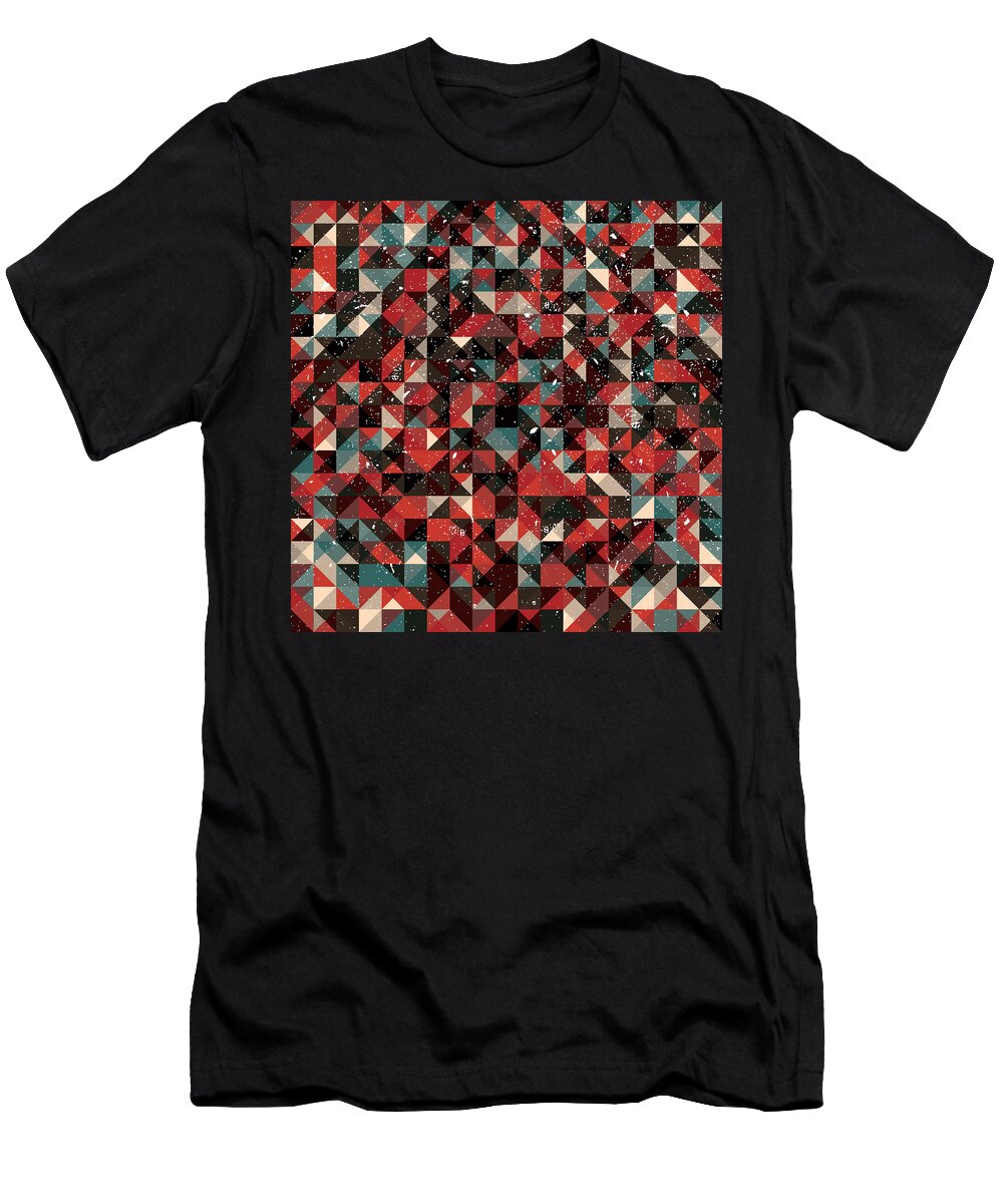 Wallpaper T-Shirt featuring the digital art Pixel Art #121 by Mike Taylor