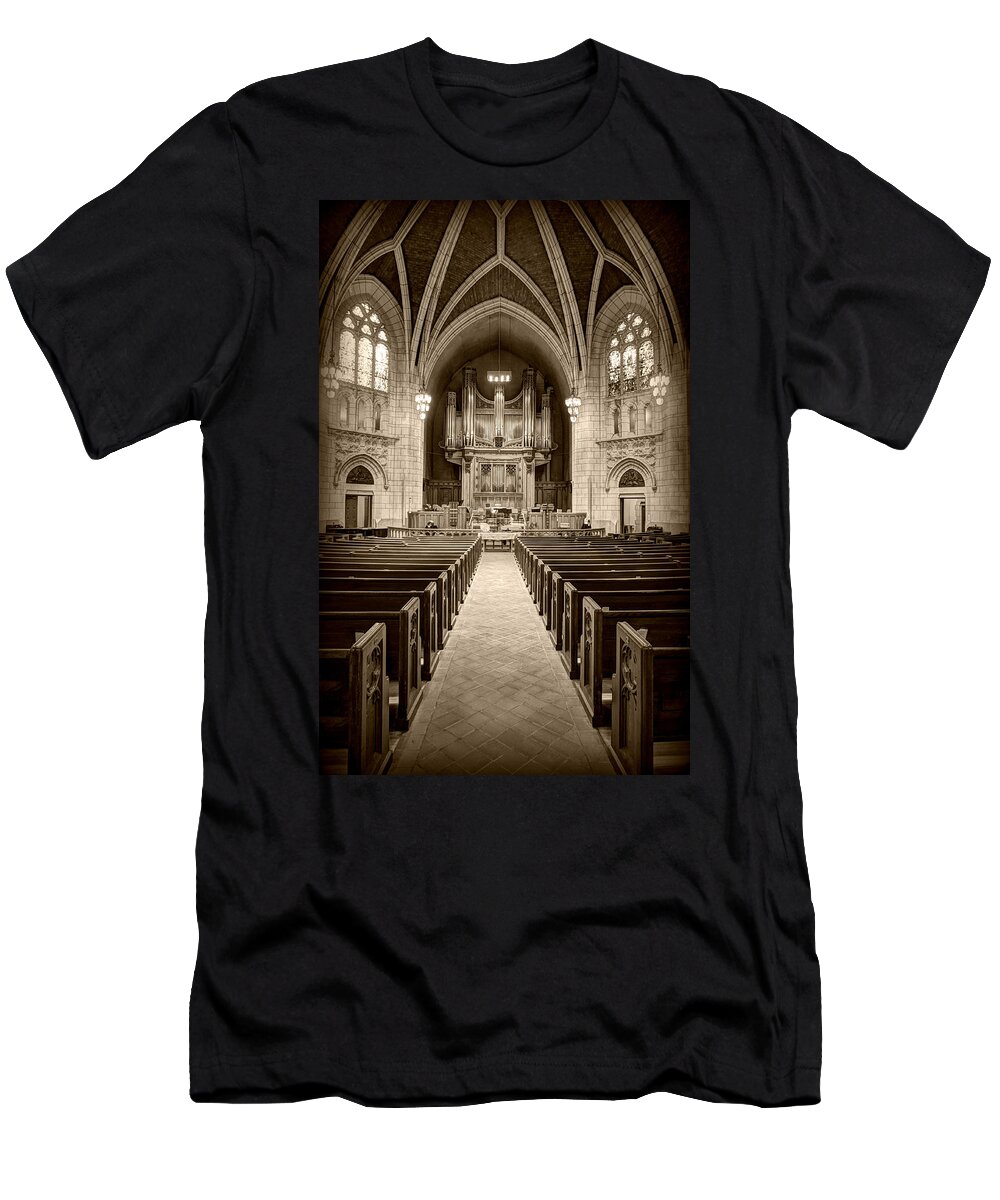 Mn Church T-Shirt featuring the photograph Hennepin Avenue Methodist Church #15 by Amanda Stadther