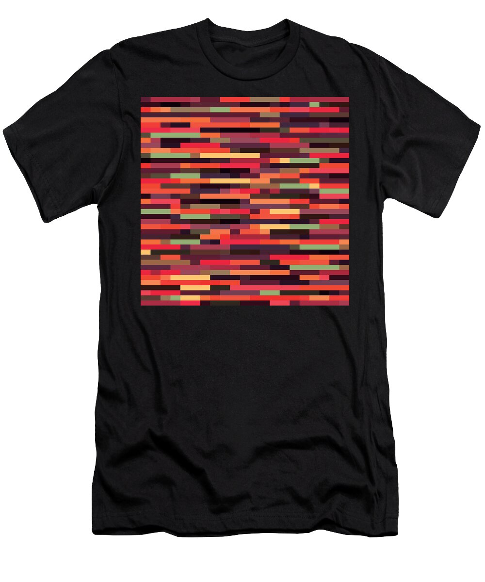 Abstract T-Shirt featuring the digital art Geometric #17 by Mike Taylor
