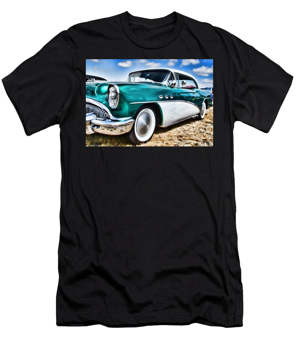 Buick T-Shirt featuring the photograph 1954 Buick by Ron Roberts