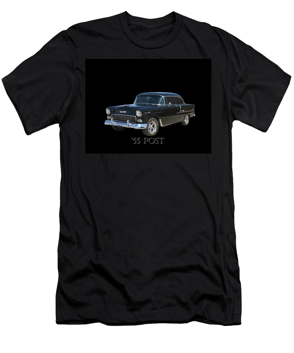 Thank You For Buying A Shower Curtain Of 1955 Chevy Post To A Buyer From Montevallo T-Shirt featuring the photograph 1955 Chevy Post by Jack Pumphrey