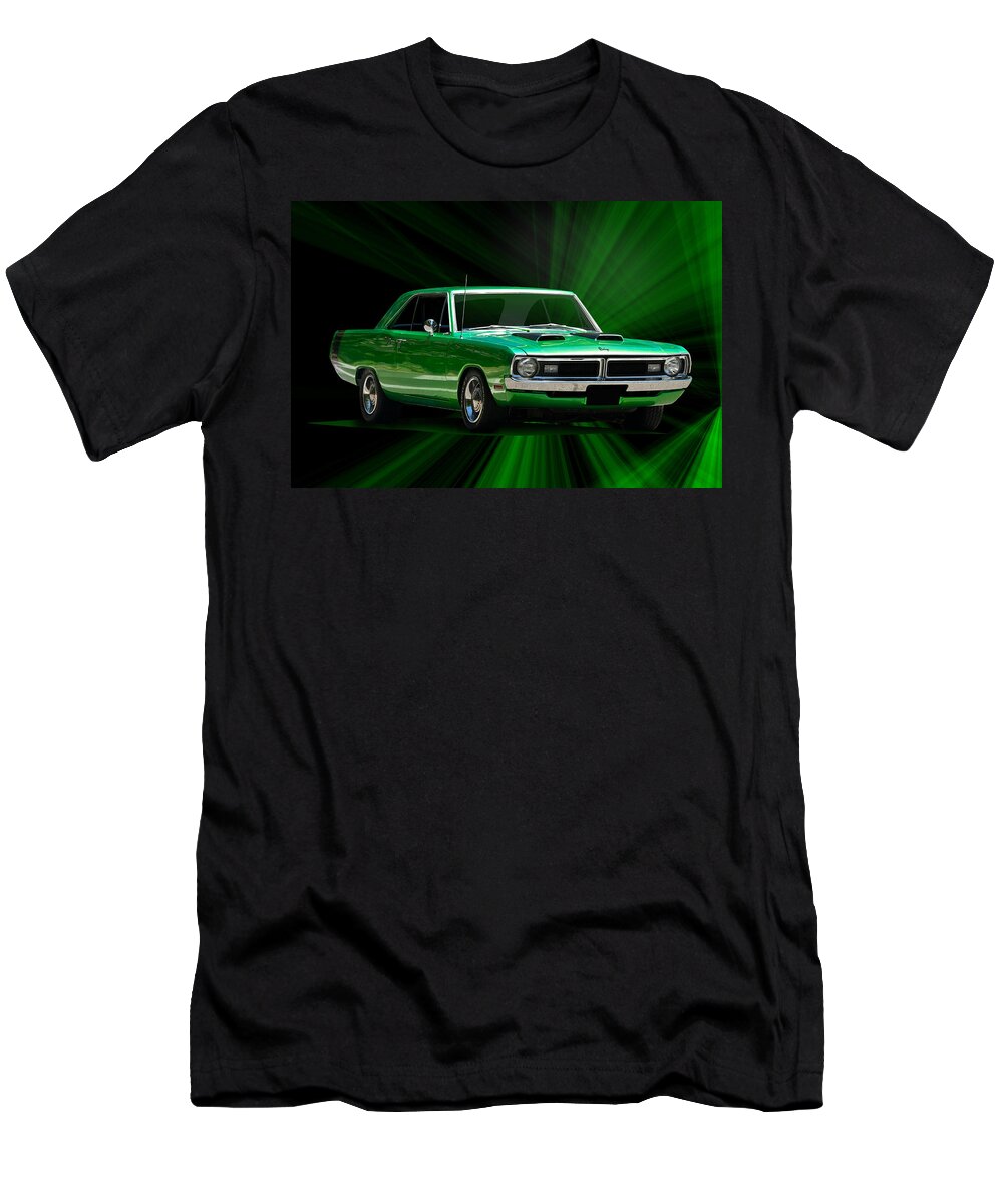 Alloy T-Shirt featuring the photograph 1970 Dodge Dart Swinger by Dave Koontz