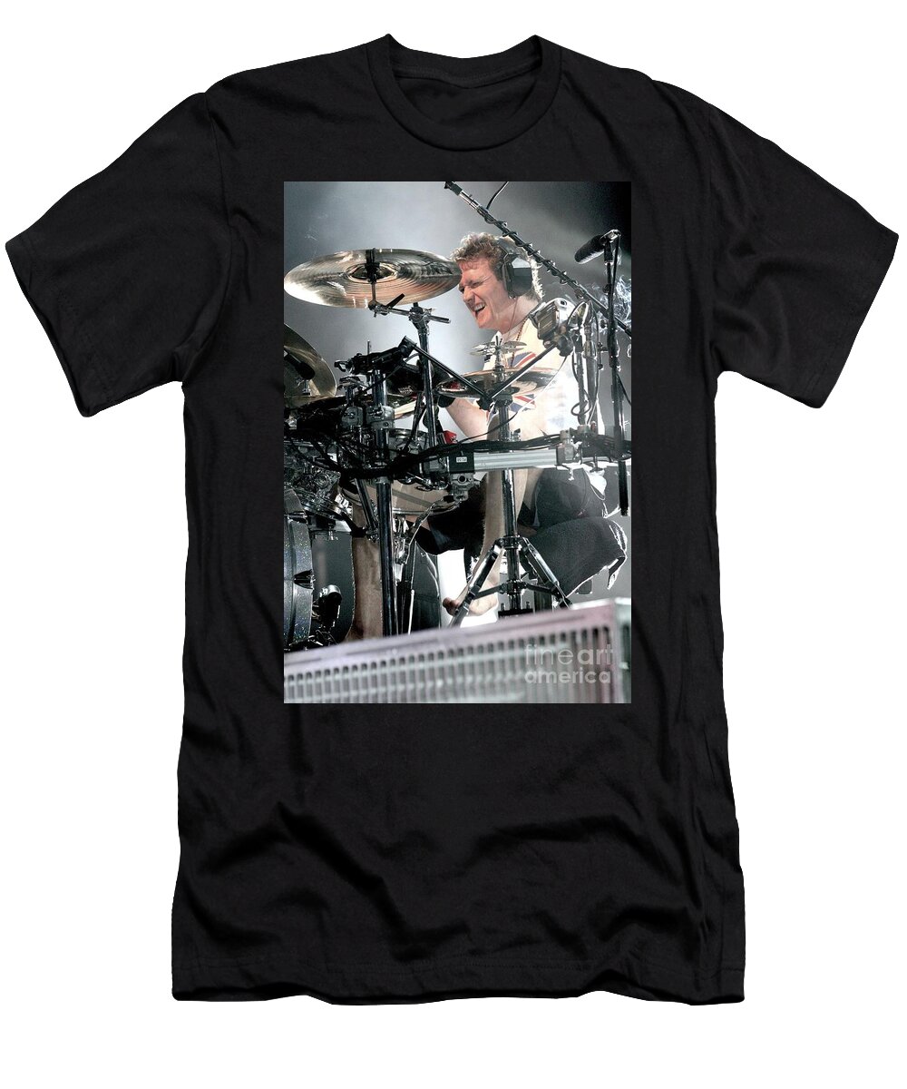 Def Leppard T-Shirt featuring the photograph Def Leppard #2 by Concert Photos