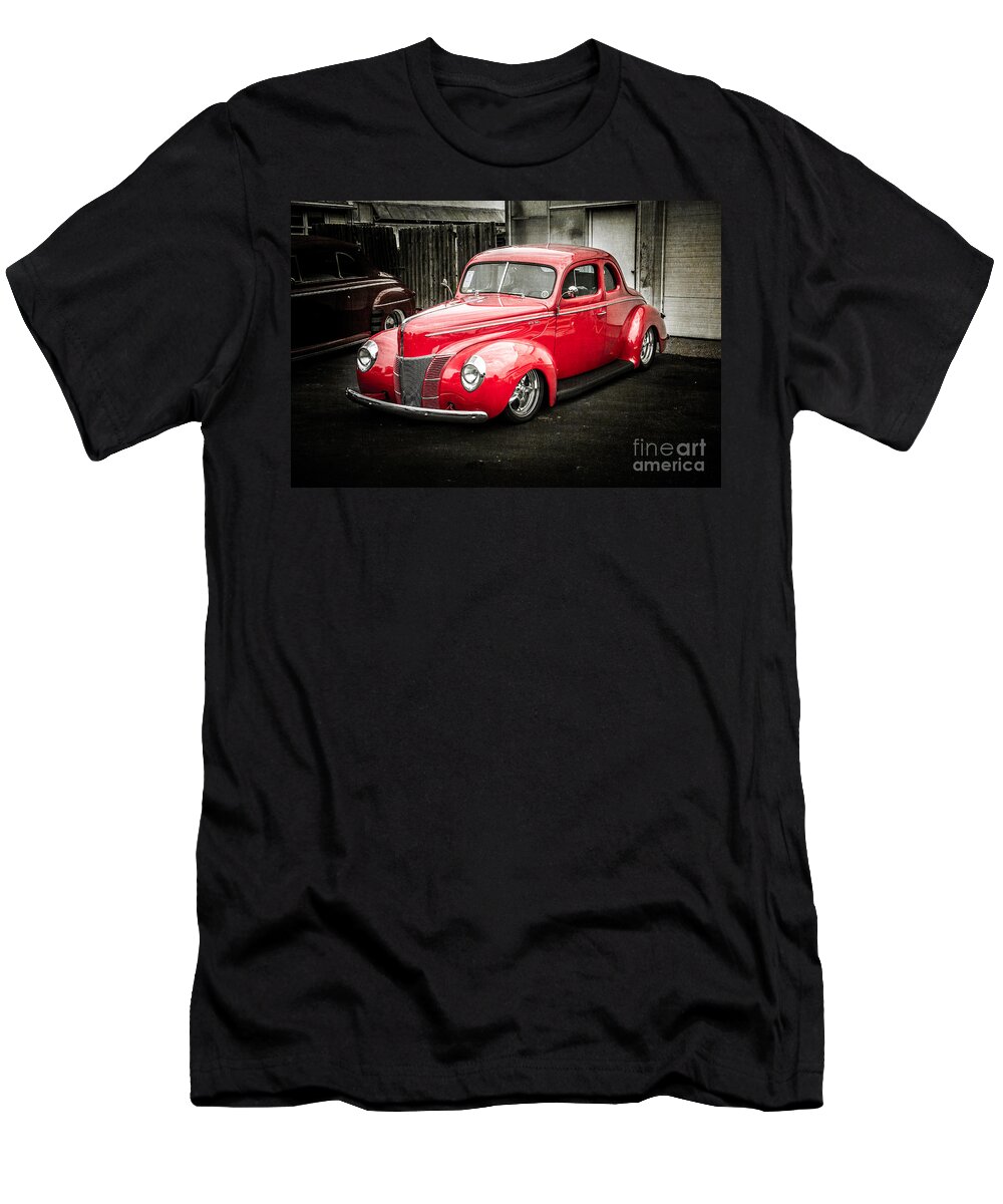 Car T-Shirt featuring the photograph 2 Door Red by Perry Webster