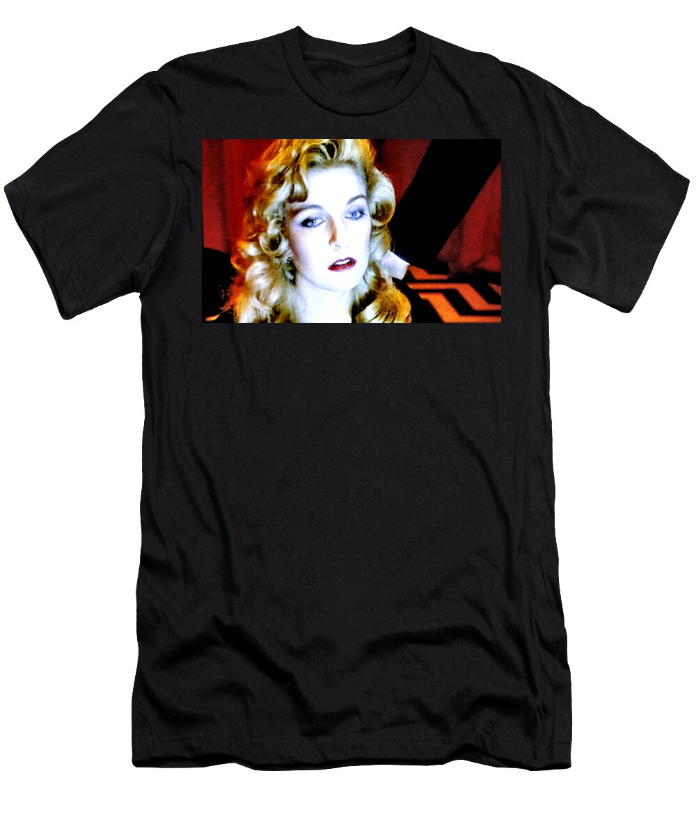 Laura Palmer T-Shirt featuring the painting Laura Palmer #2 by Luis Ludzska