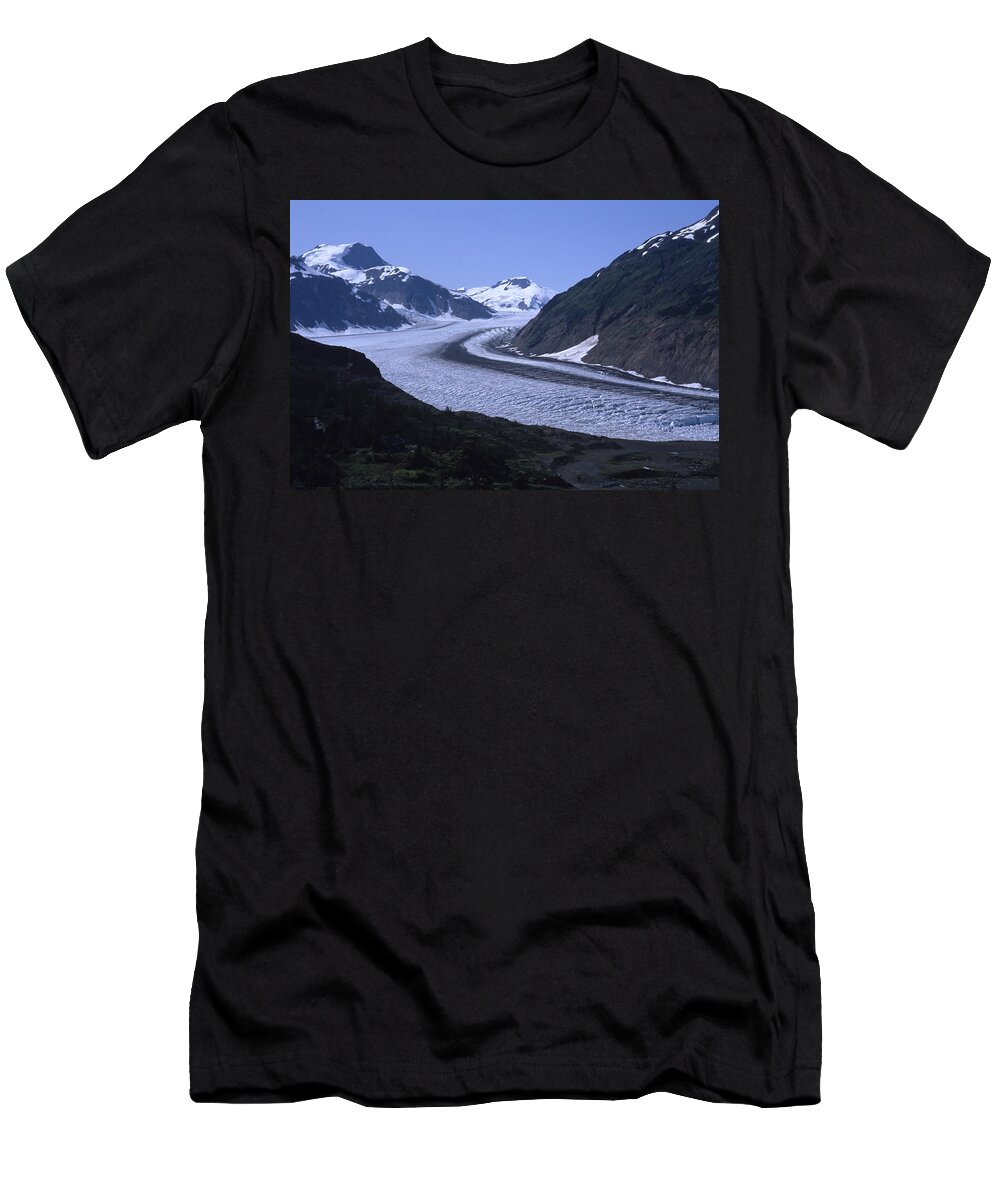 Alaska T-Shirt featuring the photograph Salmon Glacier #2 by Roderick Bley