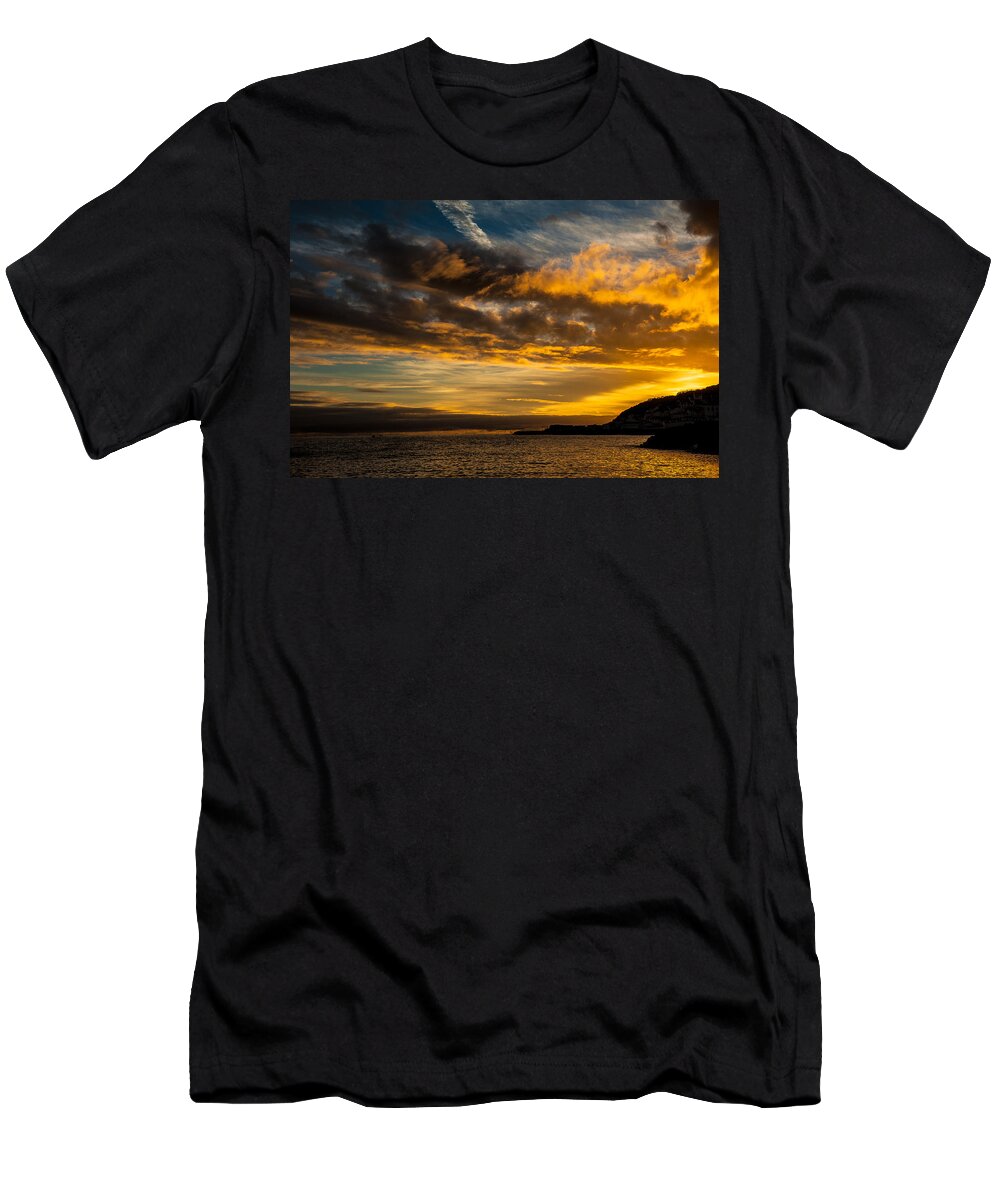 Background T-Shirt featuring the photograph Sunset Over The Ocean #2 by Joseph Amaral