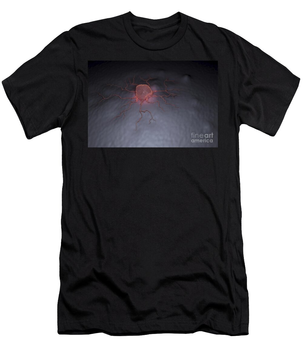 Cell T-Shirt featuring the photograph Cancer Cell #17 by Science Picture Co