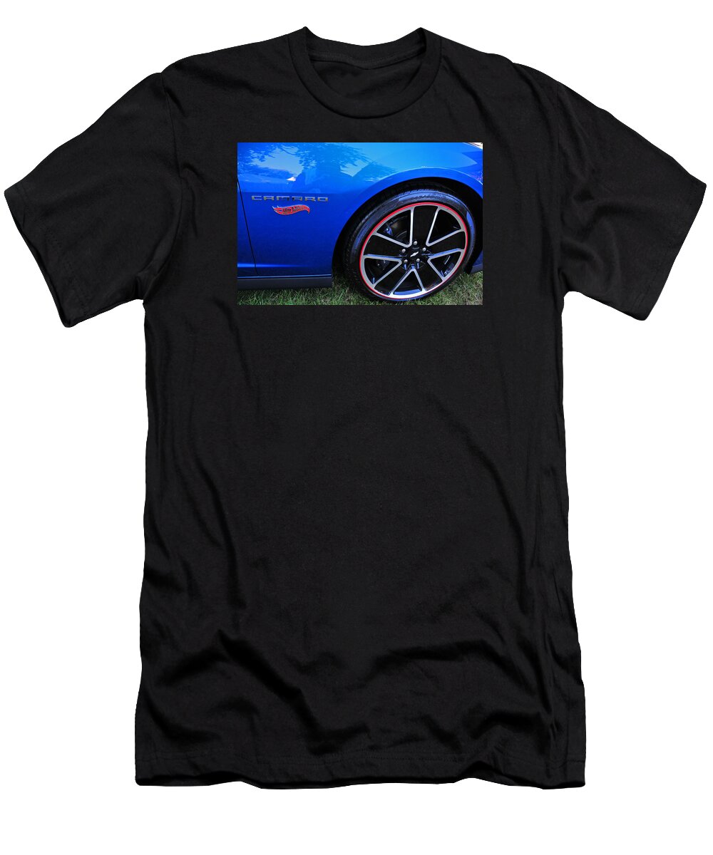 Car T-Shirt featuring the photograph 2014 Camaro Hot Wheels by Mike Martin