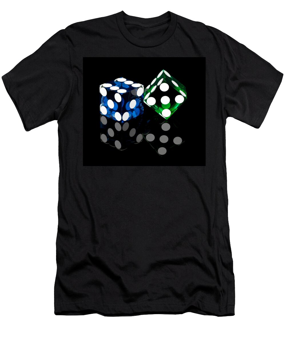 Dice T-Shirt featuring the photograph Colorful Dice by Raul Rodriguez