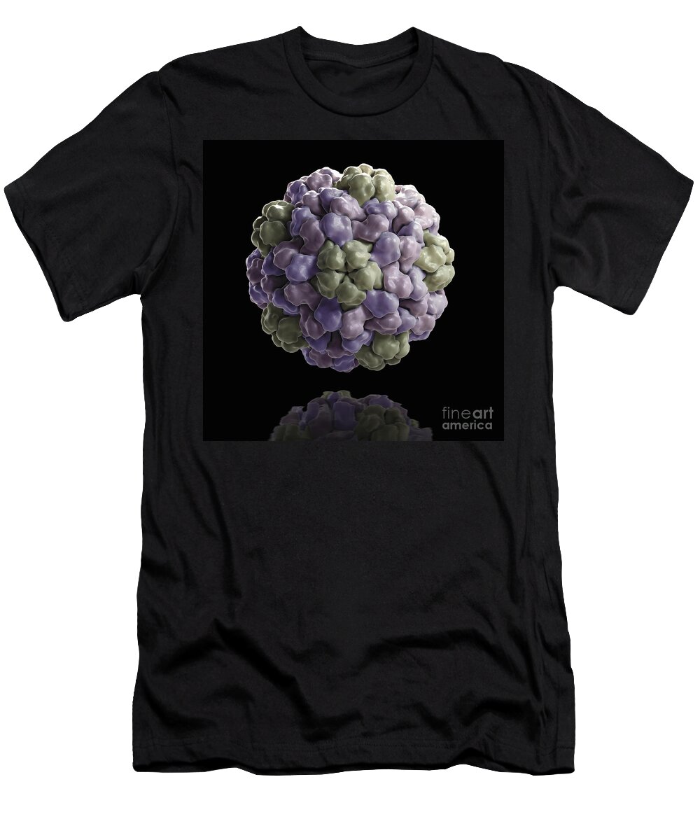 Bmv T-Shirt featuring the photograph Brome Mosaic Virus #3 by Science Picture Co