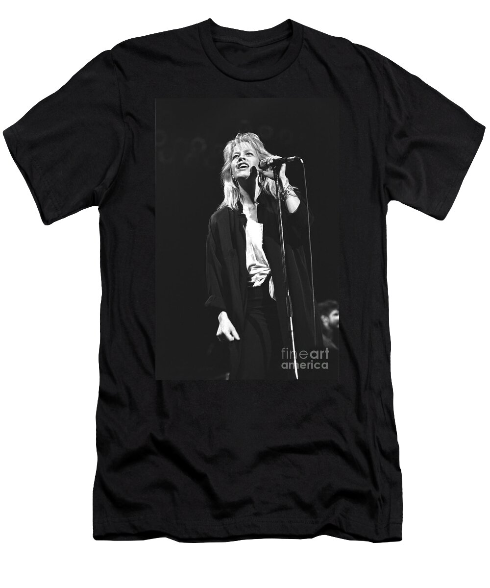 Singer Dale Krantz T-Shirt featuring the photograph Lynyrd Skynyd - Dale Krantz Rossington by Concert Photos