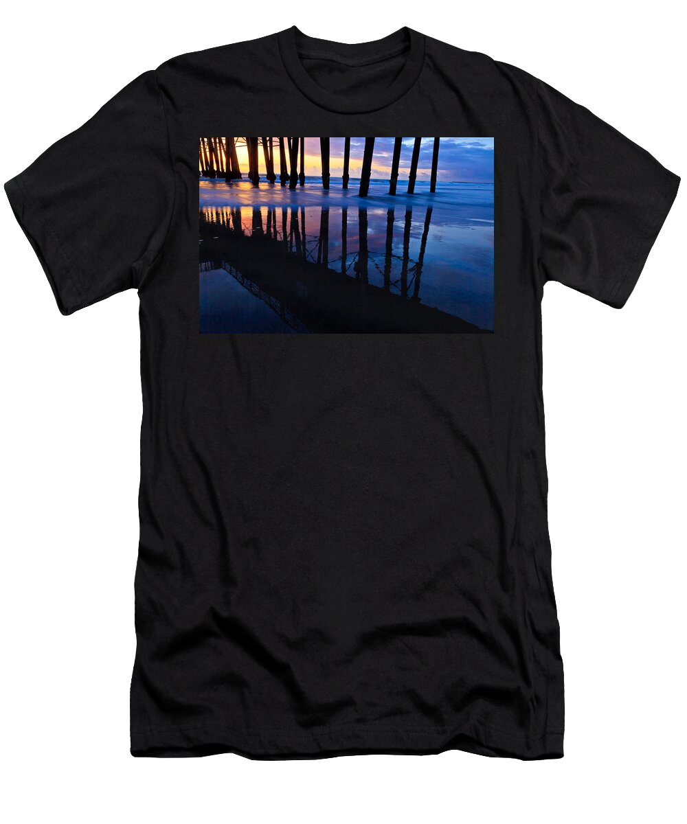 Pier T-Shirt featuring the photograph Oceanside Pier at Sunset #3 by Ben Graham