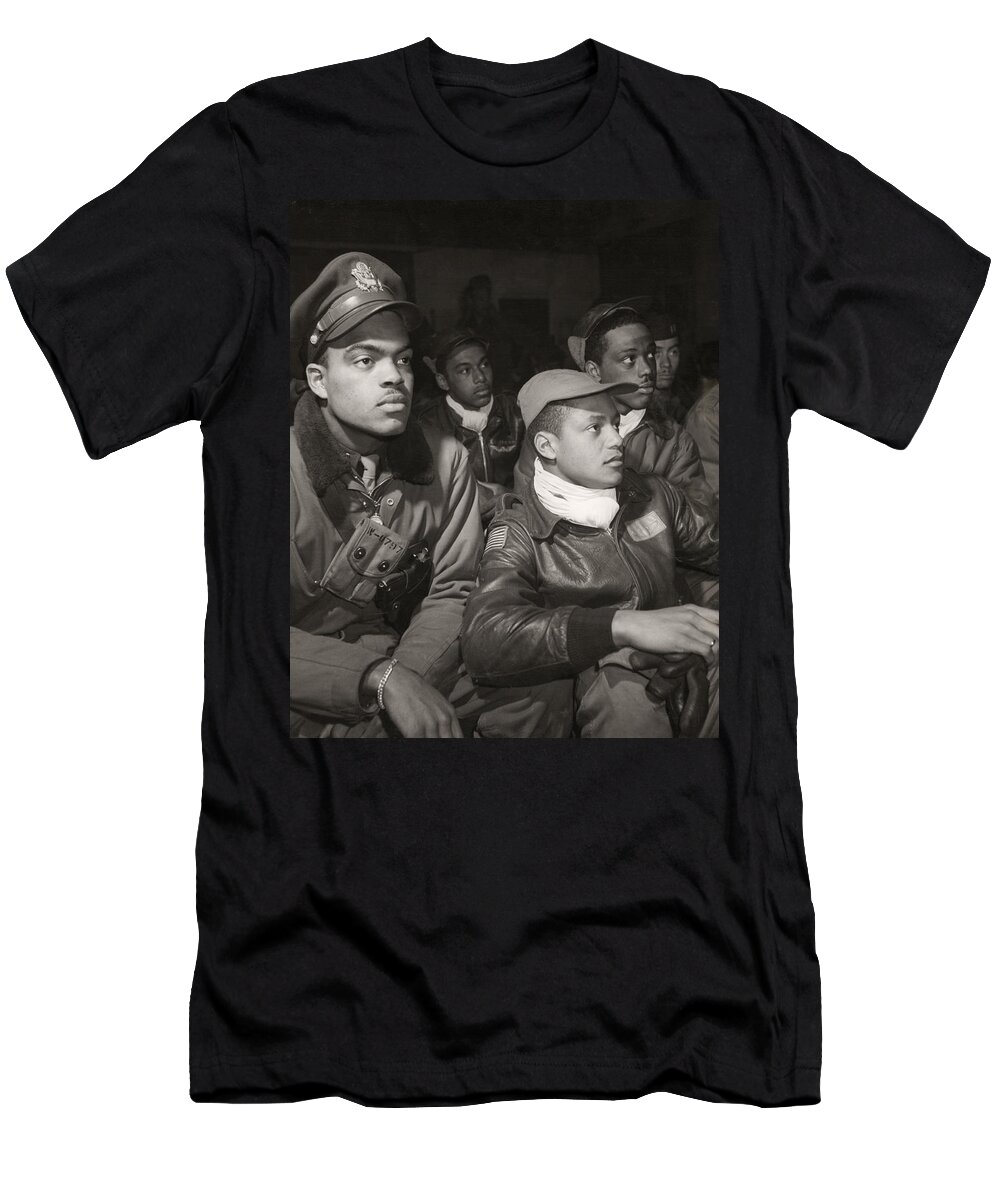 1945 T-Shirt featuring the photograph Tuskegee Airmen, 1945 #3 by Granger