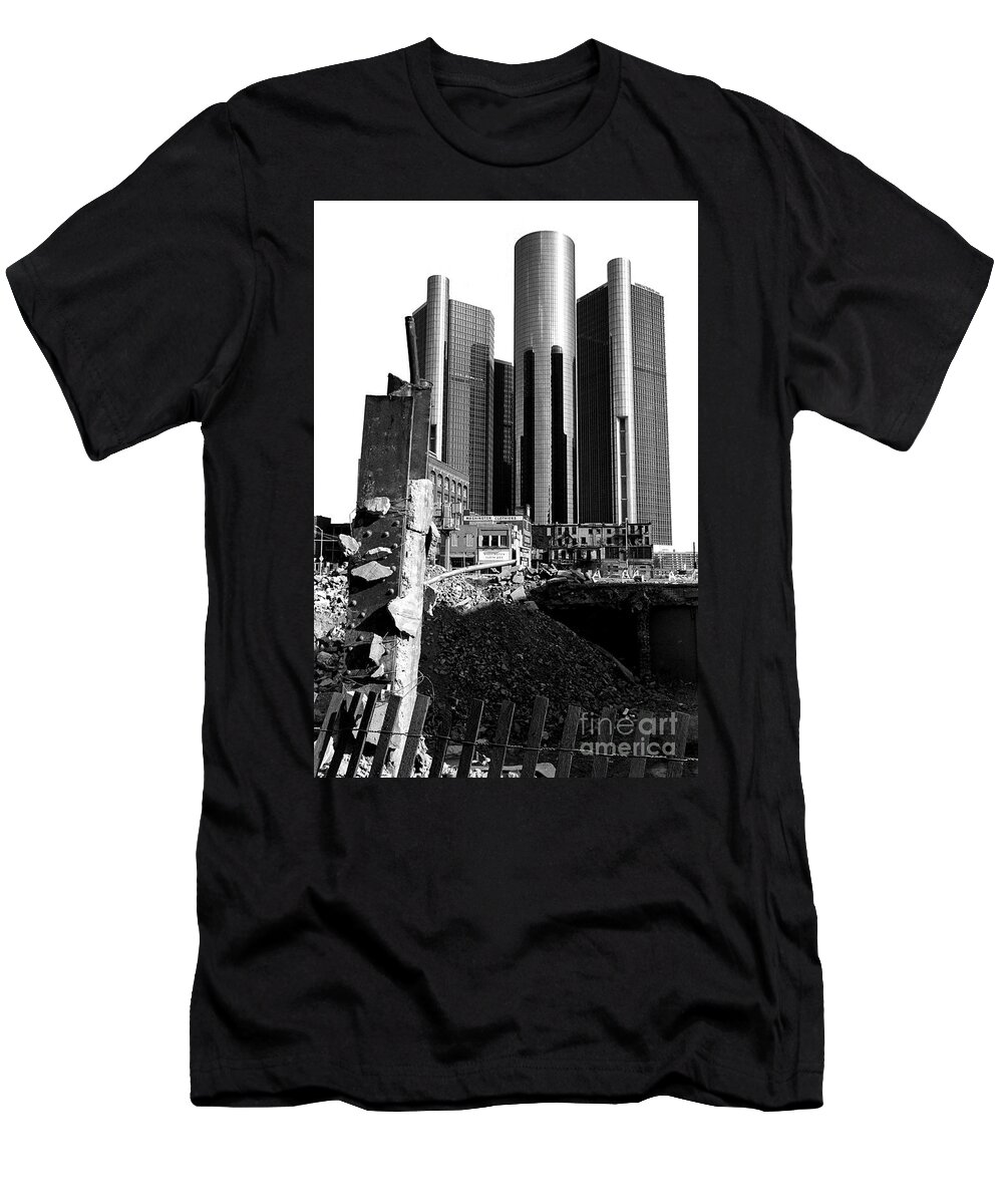 Detroit T-Shirt featuring the photograph 35 Years Ago by Steven Dunn