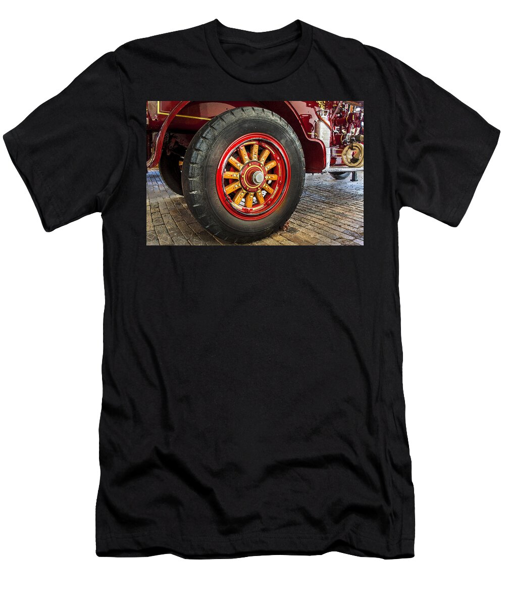 Fire Engine T-Shirt featuring the photograph 1915 LaFrance Fire Engine #4 by Rich Franco