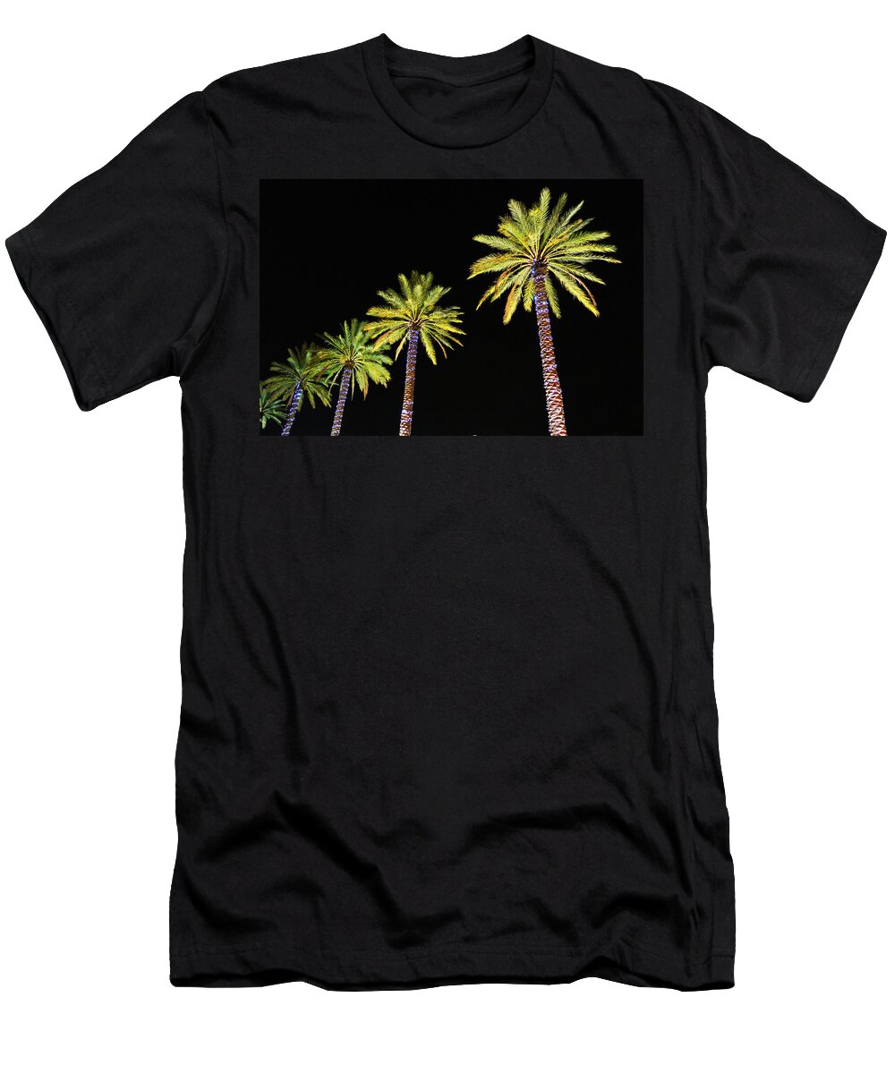 Alabama T-Shirt featuring the digital art 4 Christmas Palms by Michael Thomas