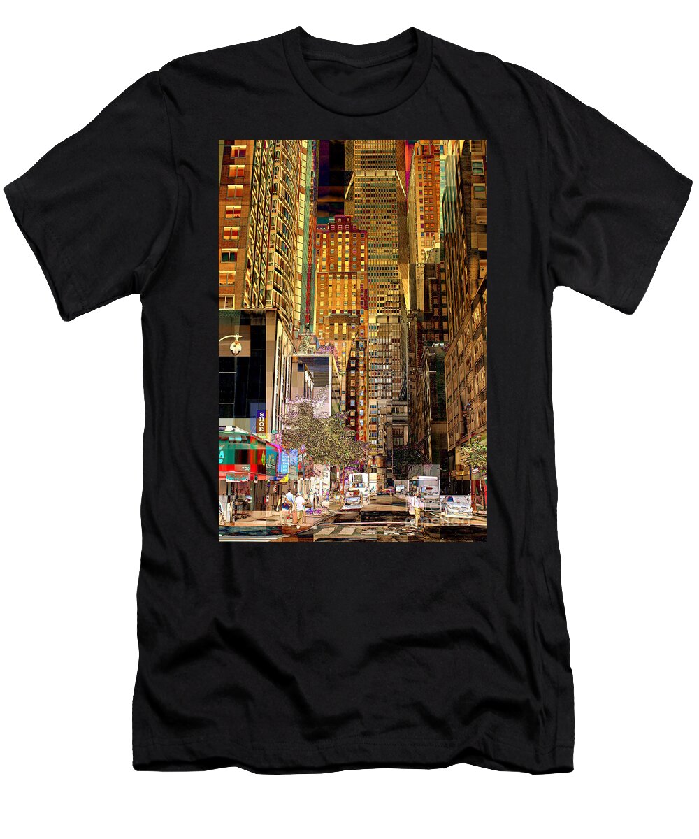 Metlife Building T-Shirt featuring the photograph 45th Street Redux by Miriam Danar