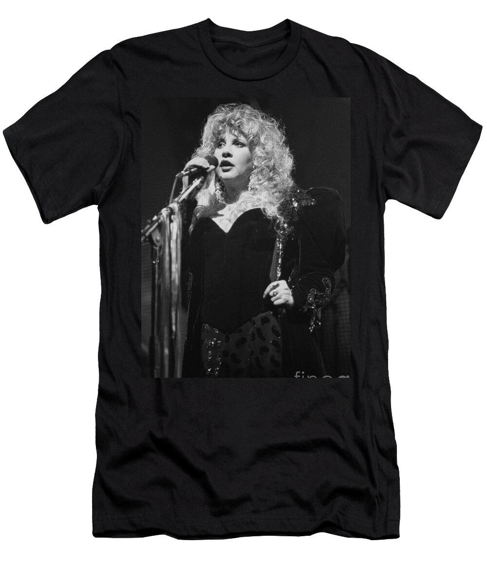 Stevie Nicks T-Shirt featuring the photograph Stevie Nicks - Fleetwood Mac #16 by Concert Photos