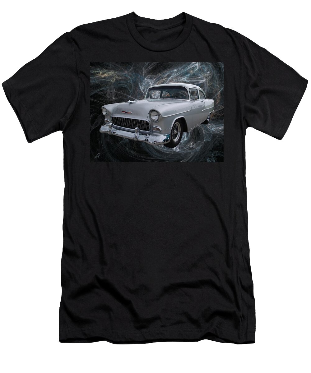 Chevy T-Shirt featuring the digital art 55 Chevy by Chris Thomas