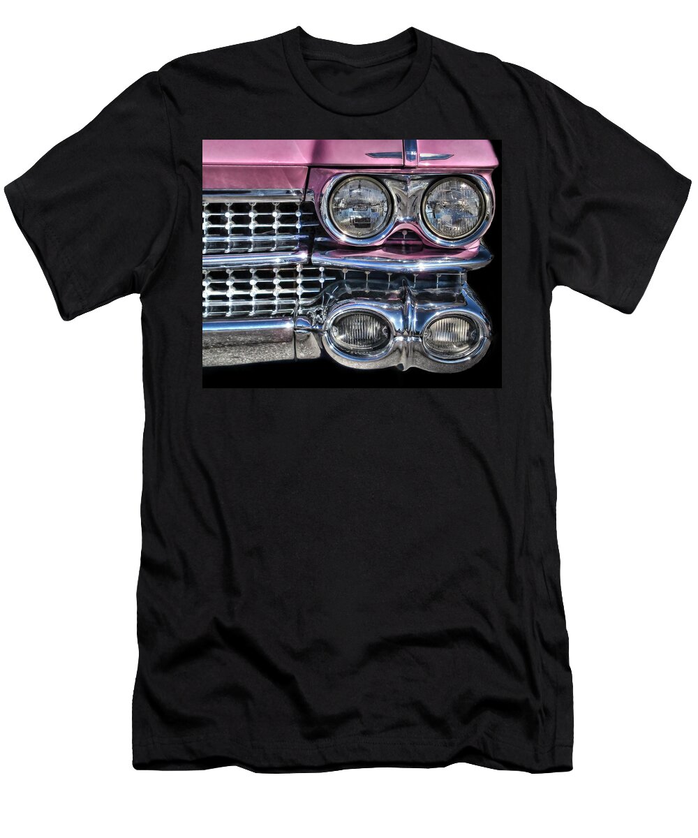 Victor Montgomery T-Shirt featuring the photograph 59 Caddy Lights by Vic Montgomery