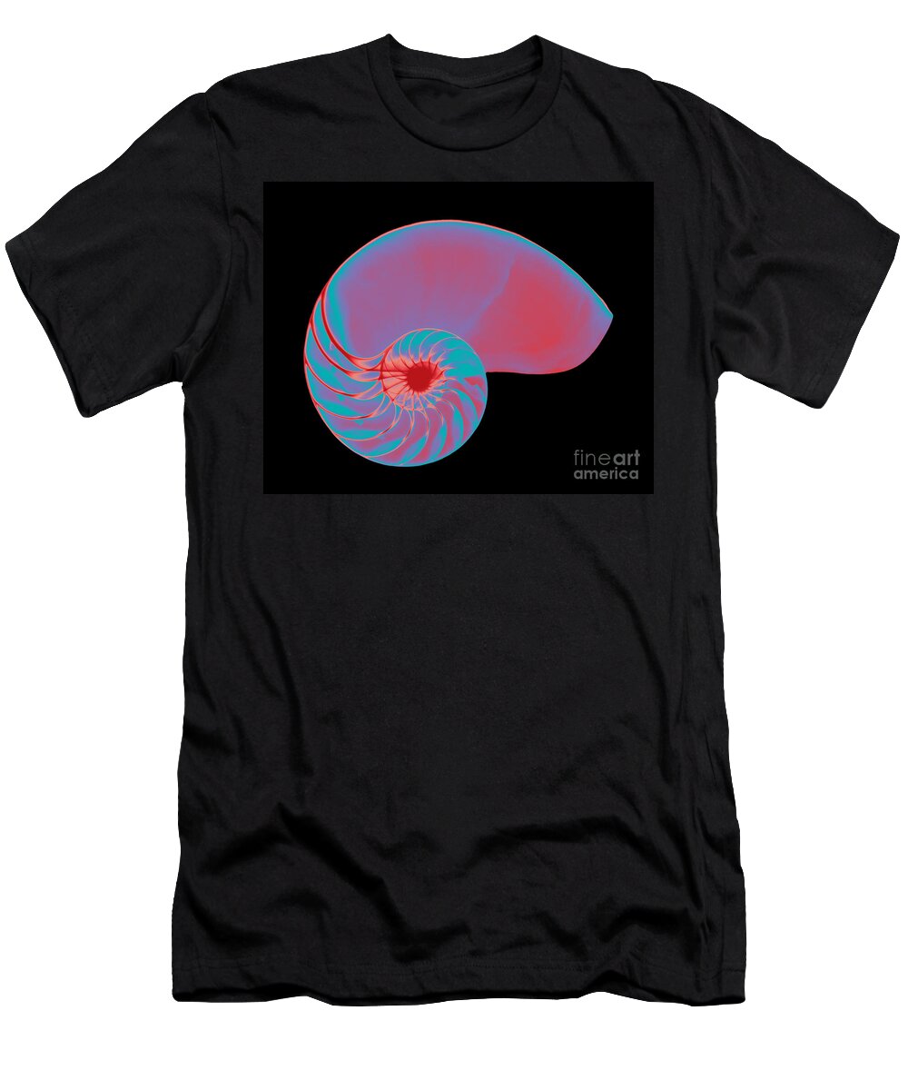 Radiograph T-Shirt featuring the photograph X-ray Of Nautilus #6 by Bert Myers