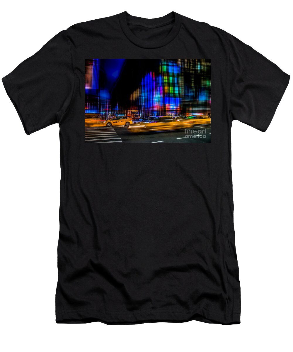 Nyc T-Shirt featuring the photograph a city full of colors II by Hannes Cmarits