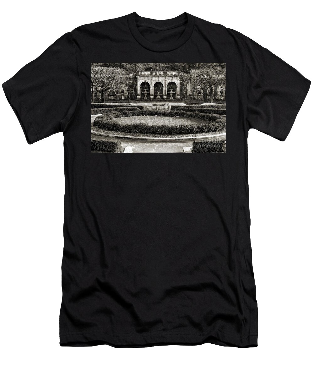 Architecture T-Shirt featuring the photograph A Garden of Rare Beauty by Marcia Lee Jones