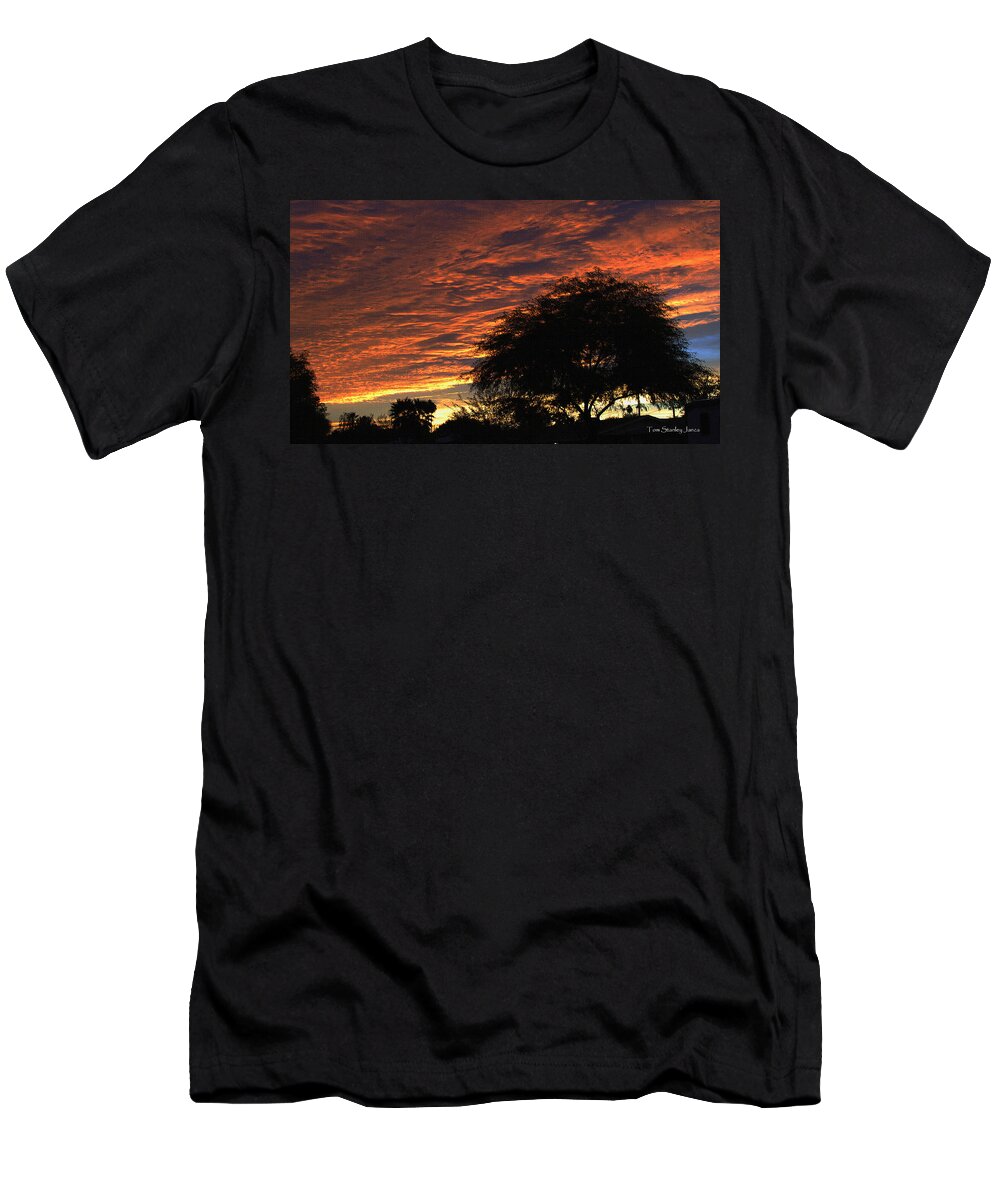 A Phoenix Sunset T-Shirt featuring the photograph A Phoenix Sunset by Tom Janca