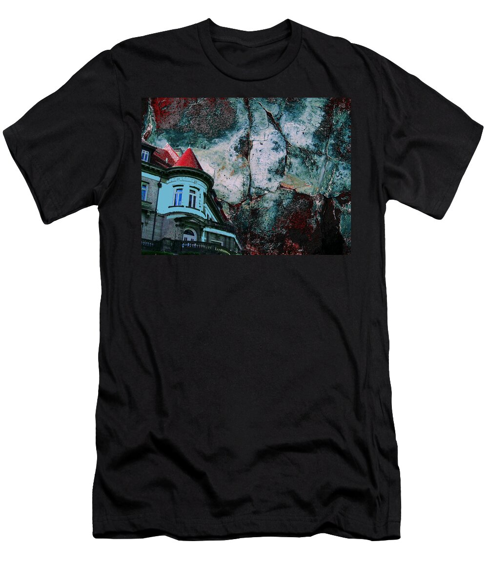 Pittock Mansion T-Shirt featuring the photograph A Pulp Foundation by Laureen Murtha Menzl
