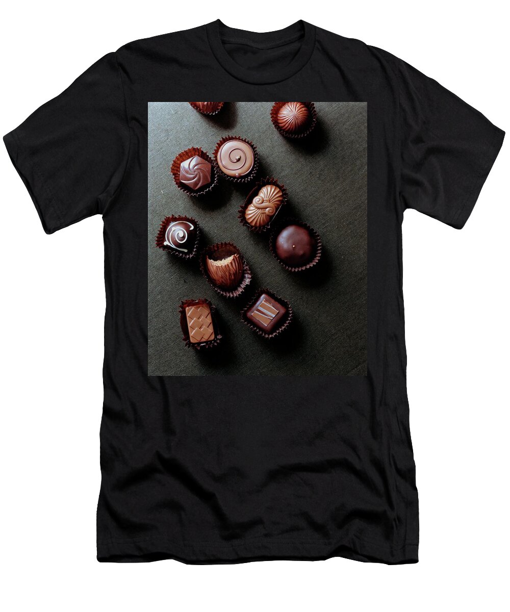 Cooking T-Shirt featuring the photograph A Selection Of Chocolates by Romulo Yanes