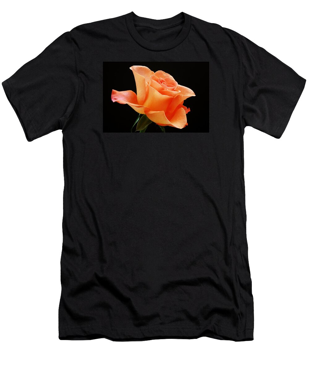 A T-Shirt featuring the photograph A Single Bloom 1 by Wendy Wilton