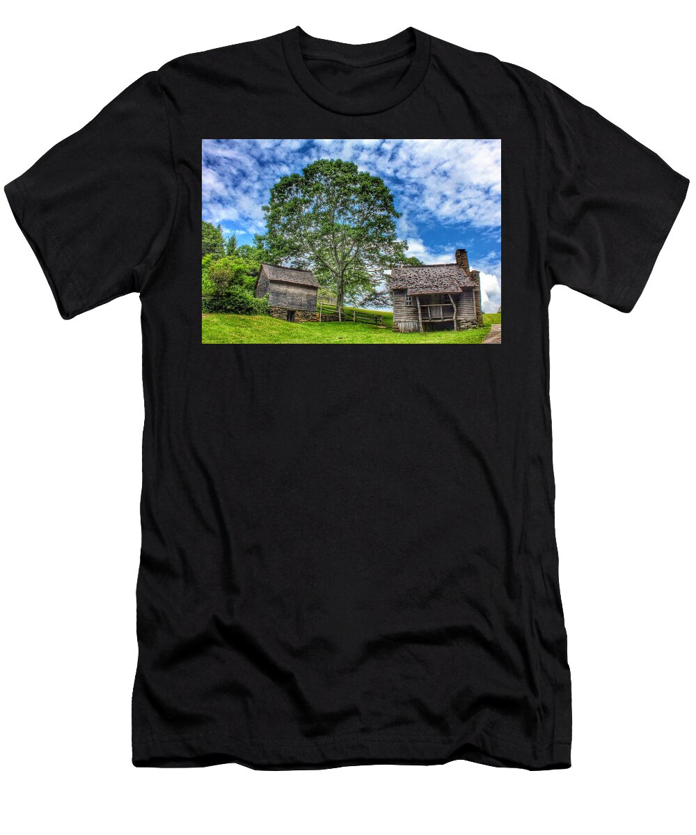 Brinegar Cabin T-Shirt featuring the photograph A Trip Back In Time by Chris Berrier