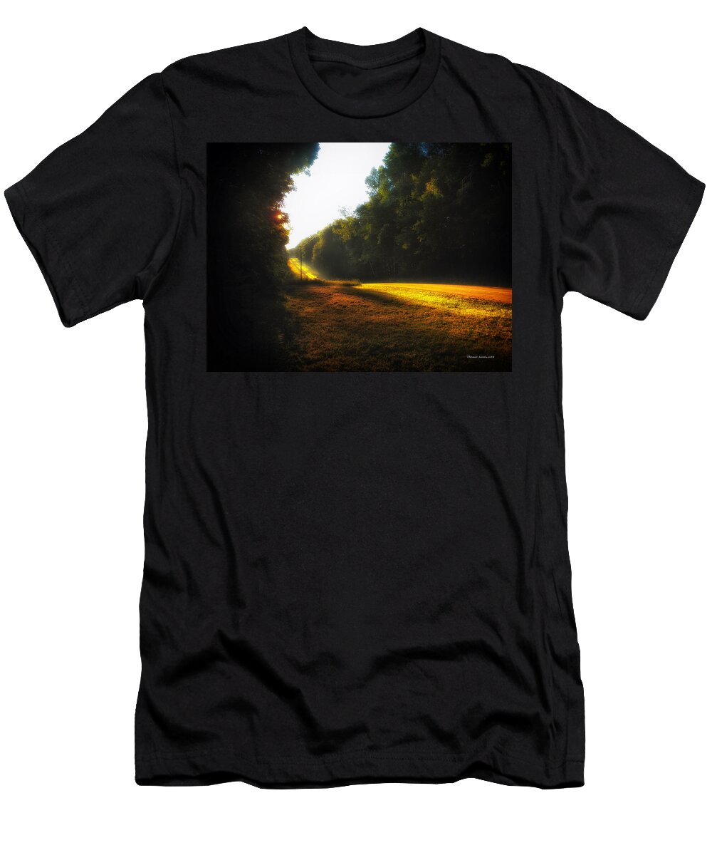 Trees T-Shirt featuring the photograph A Warm Michigan Sunrise by Thomas Woolworth