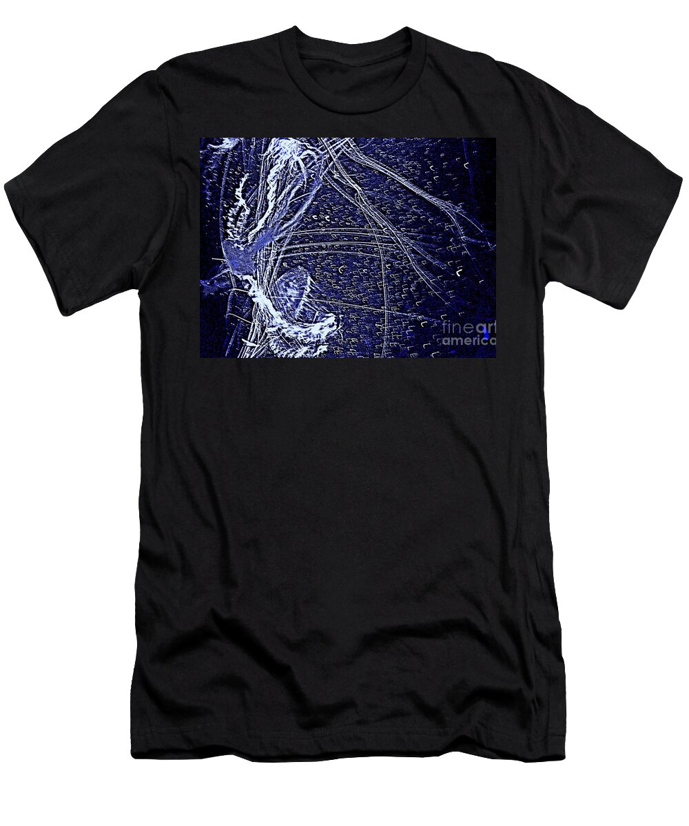 Abstract T-Shirt featuring the photograph Aberration of Jelly Fish in Rhapsody Series 3 by Antonia Citrino