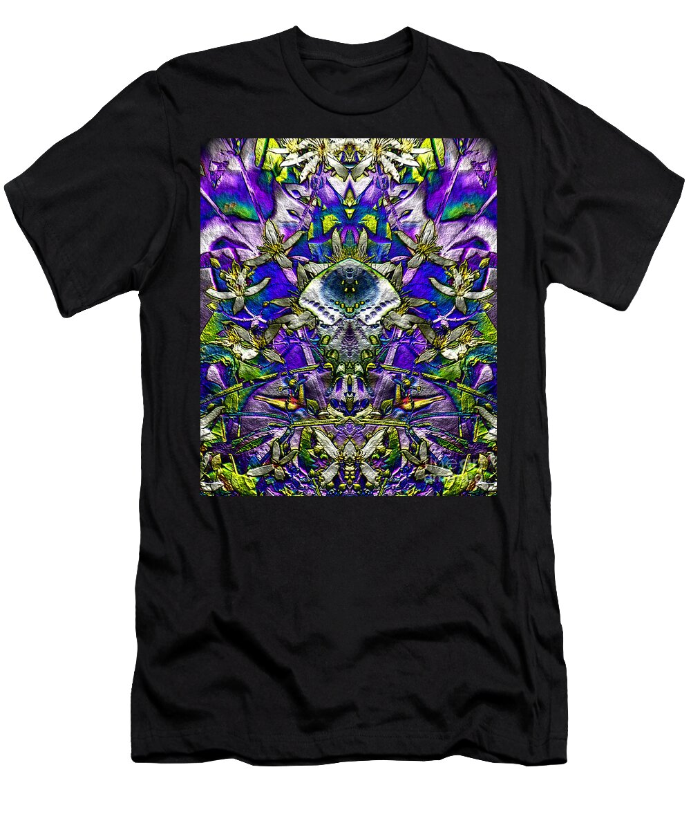 Abstract Meets Nature T-Shirt featuring the digital art Abstract Meets Nature by Kim Pate