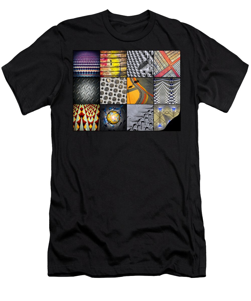 Abstract T-Shirt featuring the photograph Abstract Squares by Wayne Sherriff