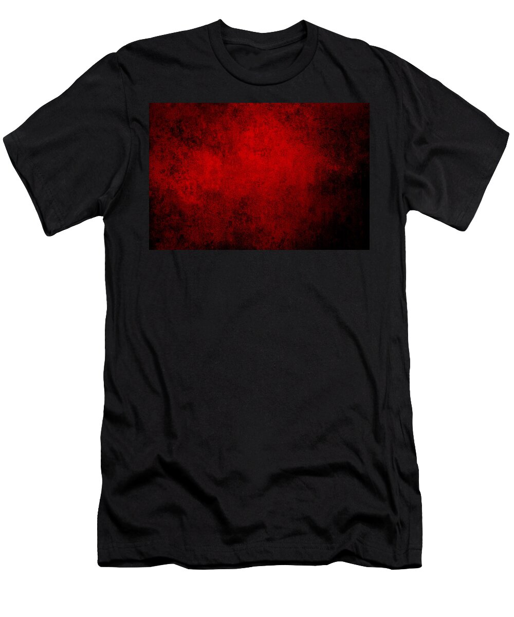Red T-Shirt featuring the photograph Abstract1 by Les Cunliffe