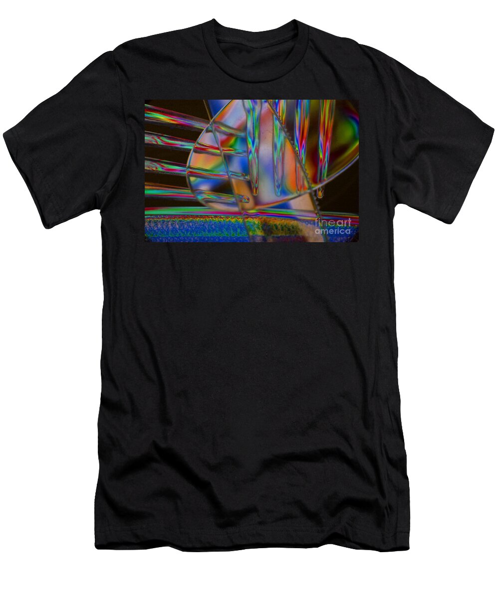 Abstract T-Shirt featuring the photograph Abstraction in Color 1 by Crystal Nederman