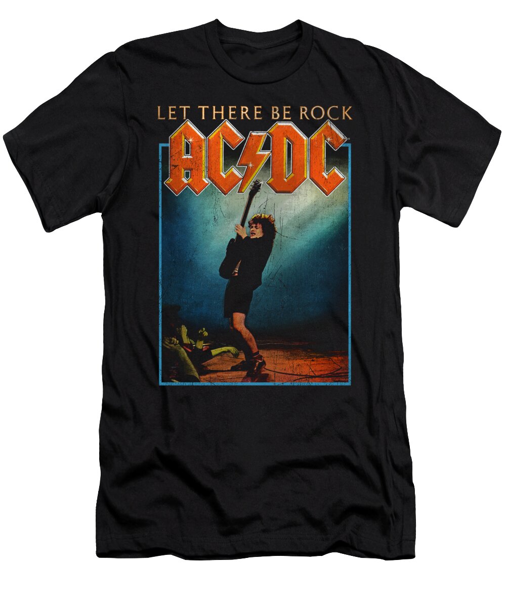 T-Shirt featuring the digital art Acdc - Let There Be Rock by Brand A
