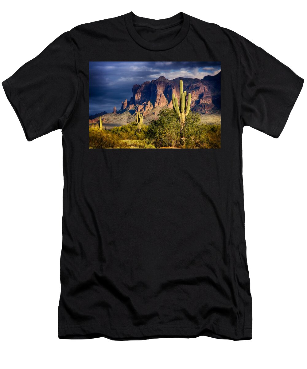 Saguaro Sunset T-Shirt featuring the photograph After the Rain by Saija Lehtonen