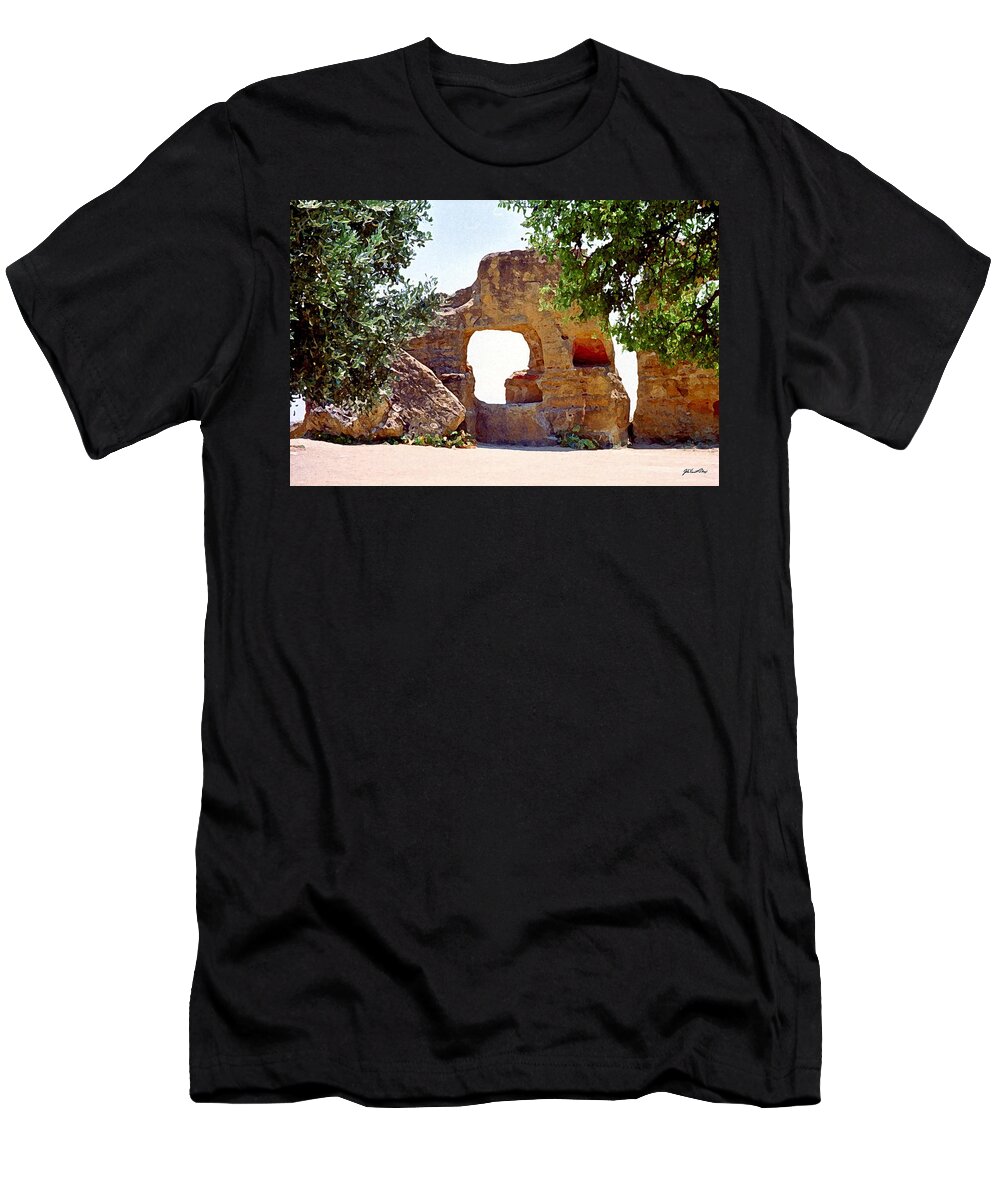 Italy T-Shirt featuring the digital art Agrigento 8 by John Vincent Palozzi
