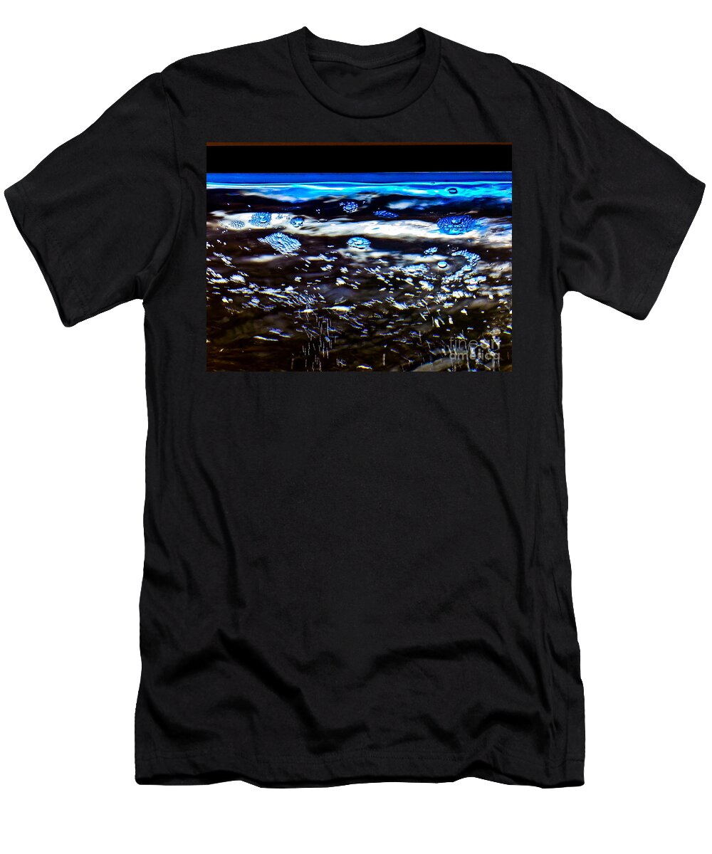 Abstract T-Shirt featuring the photograph Air of the Water by Fei A