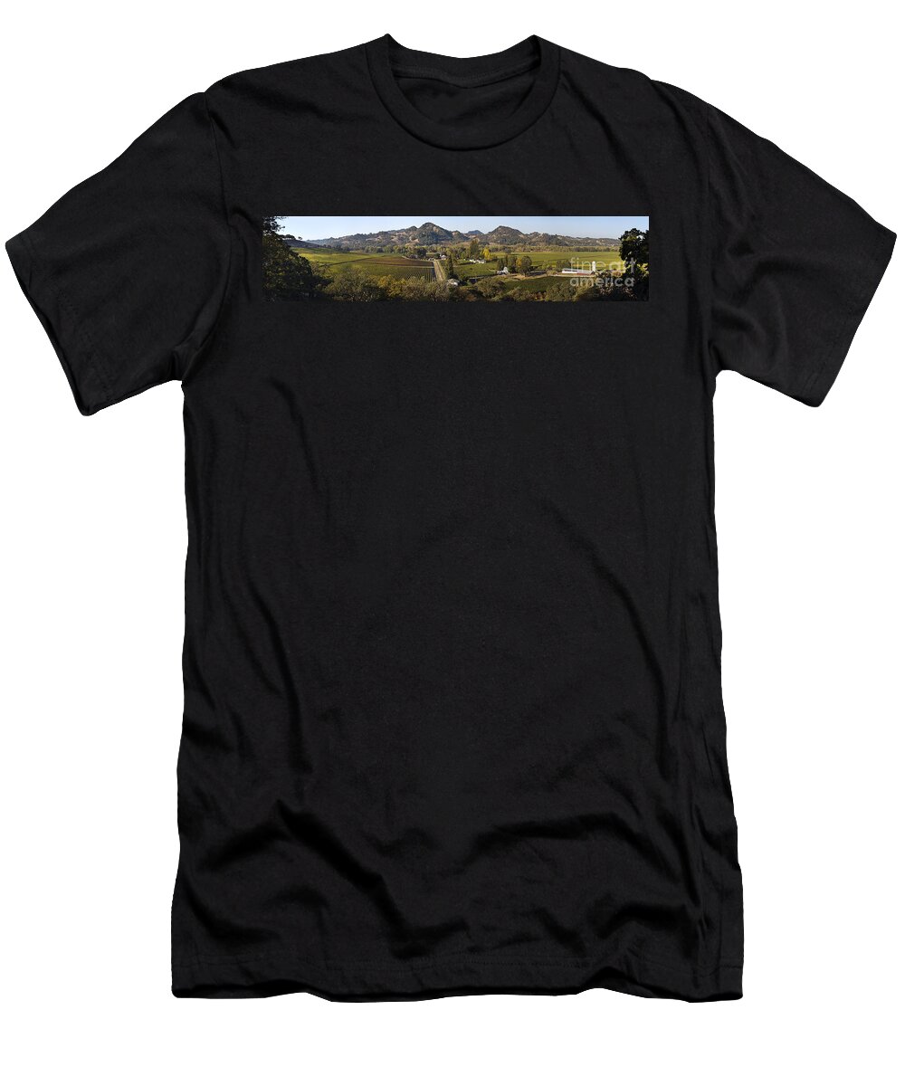Craig Lovell T-Shirt featuring the photograph Alexander Valley Panarama California by Craig Lovell