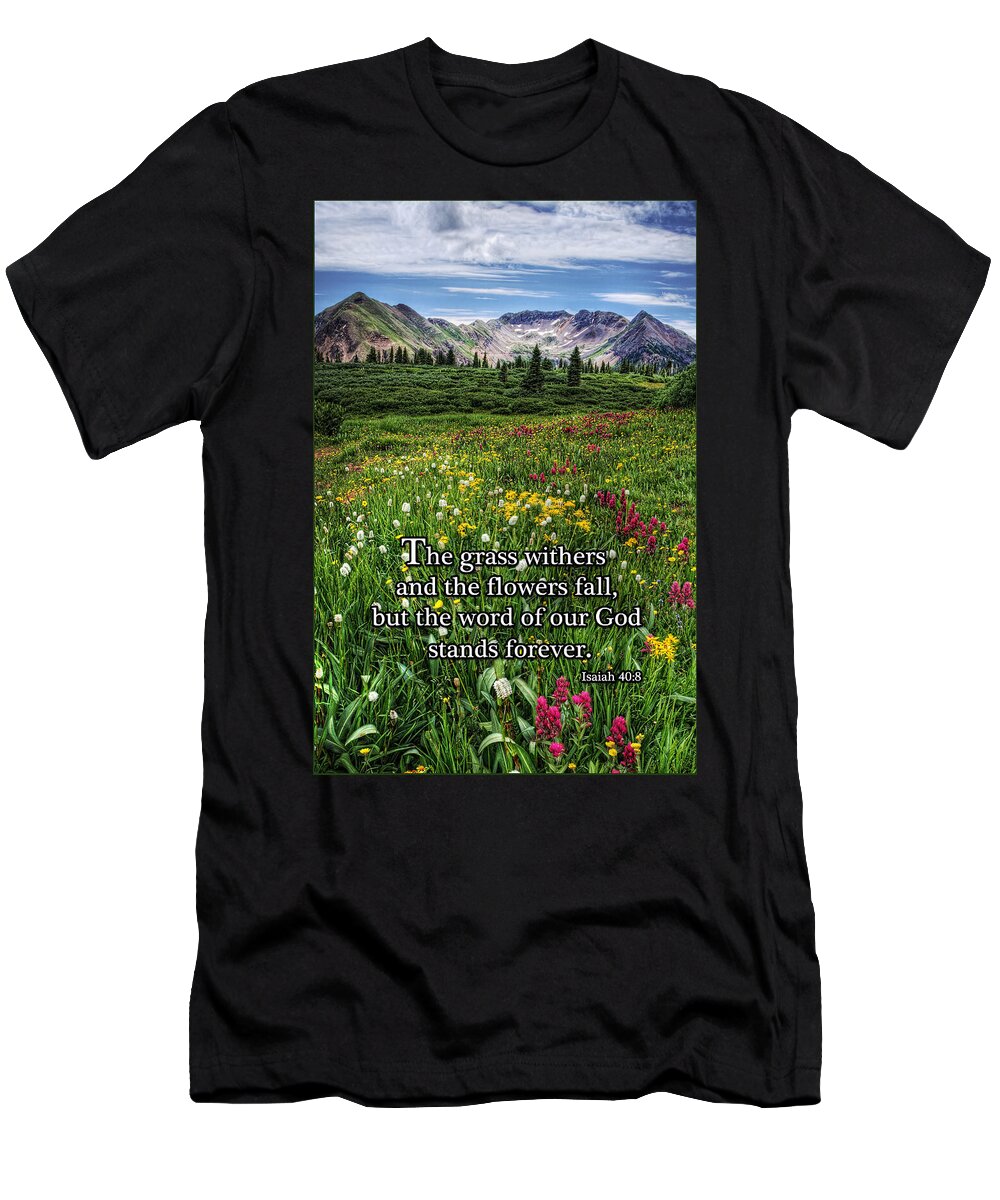 Alpine Meadow T-Shirt featuring the photograph Alpine Meadow by Priscilla Burgers